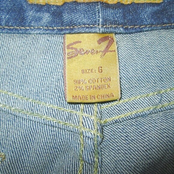 NWT Seven7 BOOTCUT Jeans Size 6 STRETCH Mid Rise DENIM Pockets WESTERN 31x32 - Picture 9 of 10